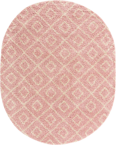 Trellis Haven Collection Area Rug - Soho (Light Pink)