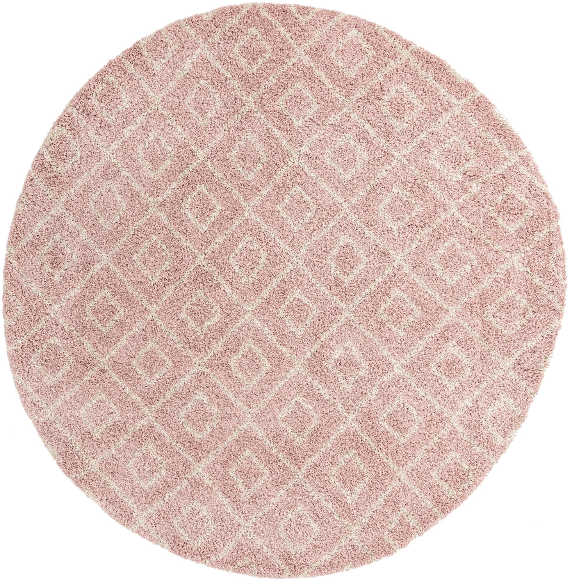 Trellis Haven Collection Area Rug - Soho (Light Pink)