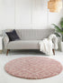 Trellis Haven Collection Area Rug - Soho (Light Pink)