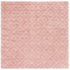 Lattice Loft Shag Collection Area Rug - Soho (Light Pink) Square Light Pink Main