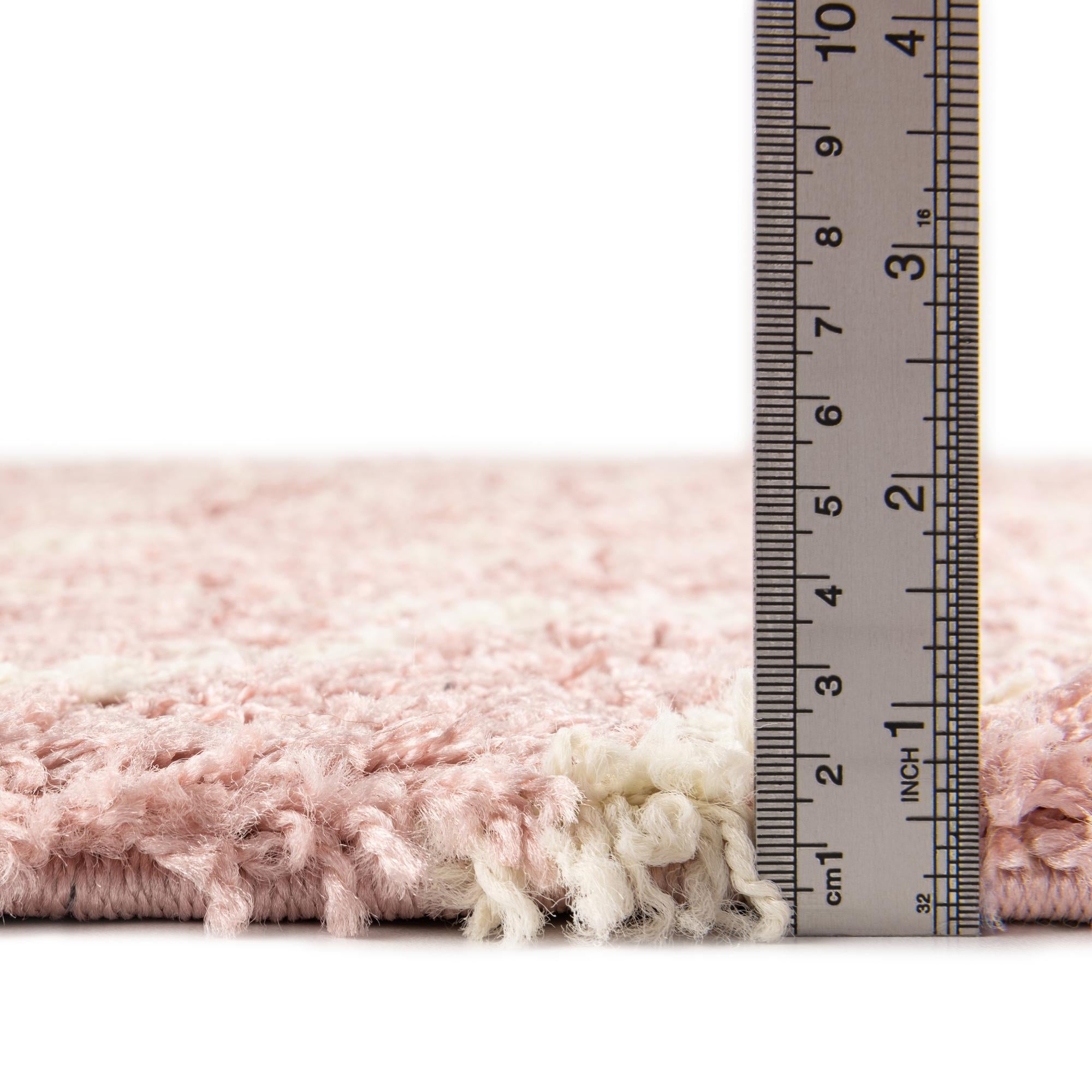 Trellis Haven Collection Area Rug - Soho (Light Pink)