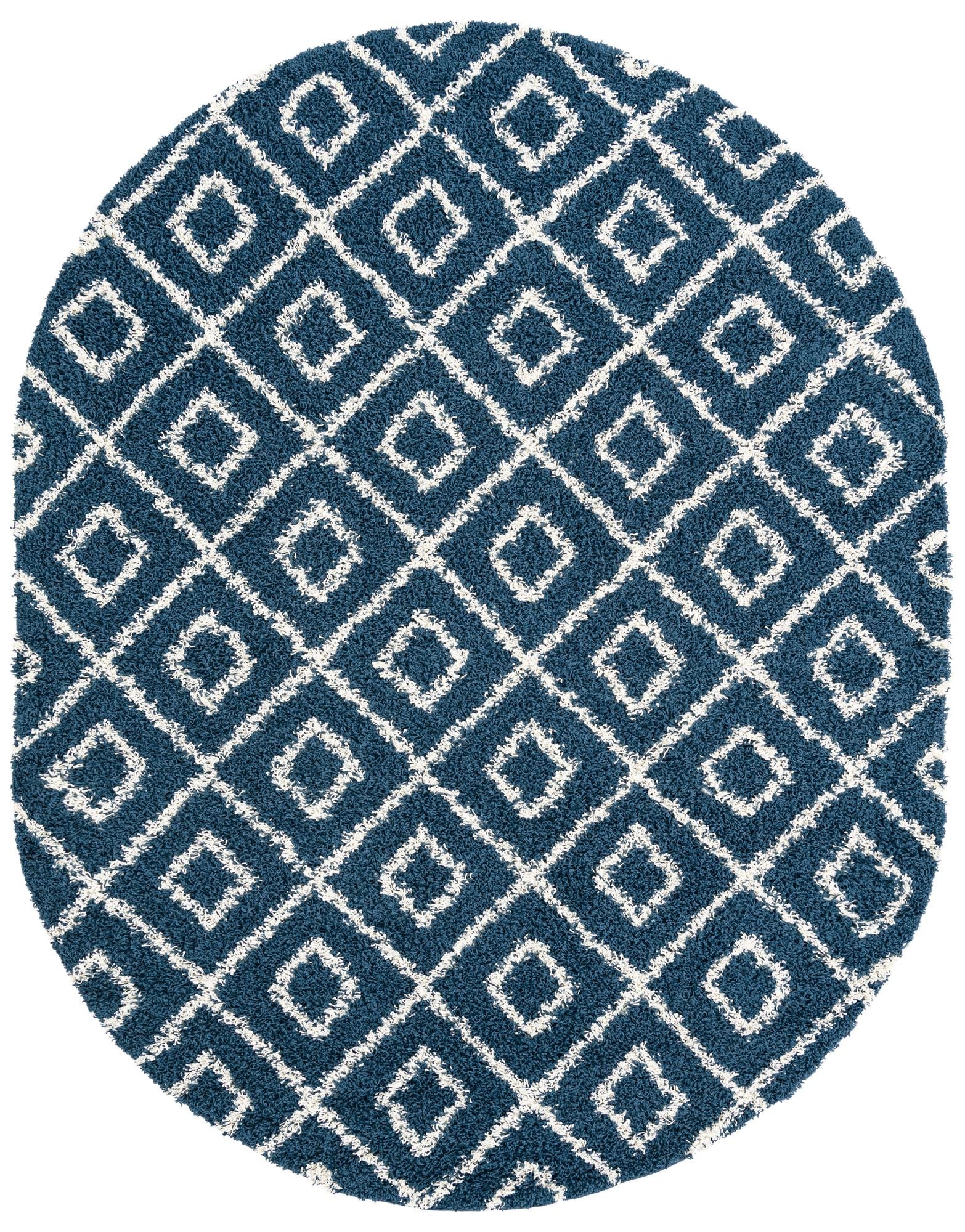 Trellis Haven Collection Area Rug - Soho (Navy Blue)