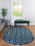 Trellis Haven Collection Area Rug - Soho (Navy Blue)