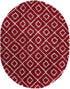 Trellis Haven Collection Area Rug - Soho (Burgundy Red)