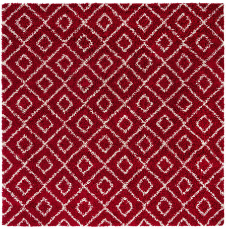 Trellis Haven Collection Area Rug - Soho (Burgundy Red)