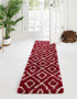 Trellis Haven Collection Area Rug - Soho (Burgundy Red)