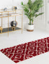 Trellis Haven Collection Area Rug - Soho (Burgundy Red)