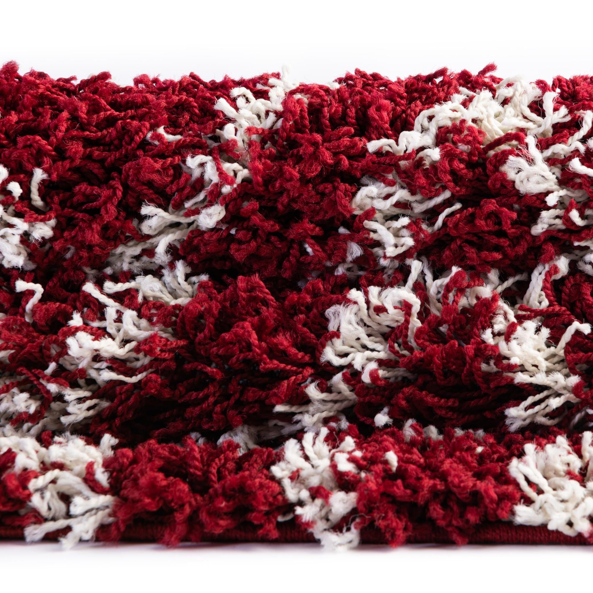 Trellis Haven Collection Area Rug - Soho (Burgundy Red)