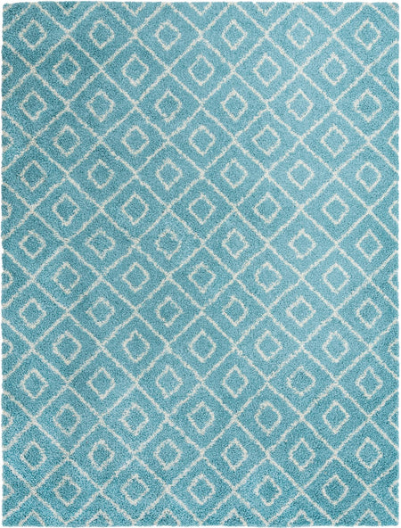 Trellis Haven Collection Area Rug - Soho (Aqua)