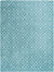 Lattice Loft Shag Collection Area Rug - Soho (Aqua) Rectangle Aqua Main