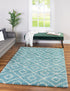 Trellis Haven Collection Area Rug - Soho (Aqua)