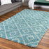 Trellis Haven Collection Area Rug - Soho (Aqua)