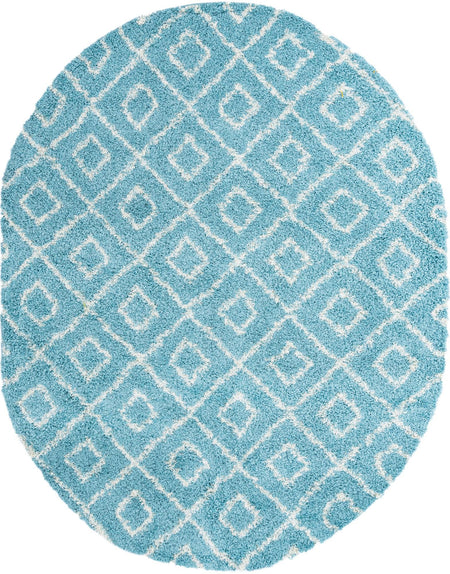 Trellis Haven Collection Area Rug - Soho (Aqua)