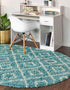 Trellis Haven Collection Area Rug - Soho (Aqua)