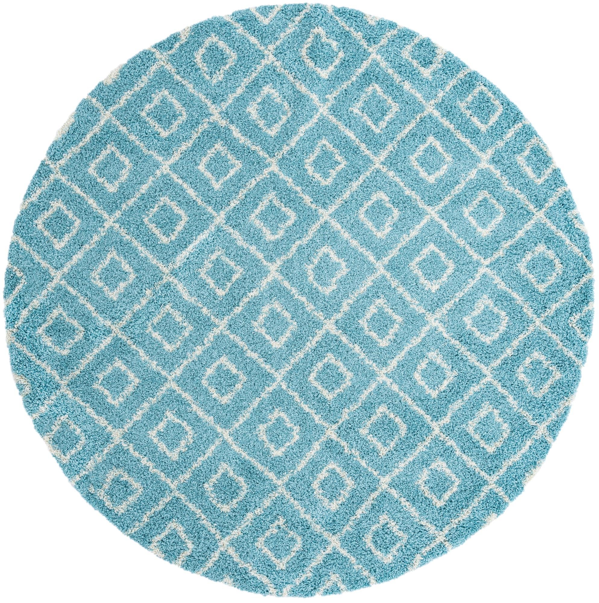 Trellis Haven Collection Area Rug - Soho (Aqua)