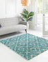 Trellis Haven Collection Area Rug - Soho (Aqua)