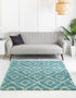 Trellis Haven Collection Area Rug - Soho (Aqua)