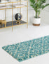 Trellis Haven Collection Area Rug - Soho (Aqua)