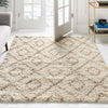 Lattice Loft Shag Collection Area Rug - Soho (Beige) Square Beige  lifestyle 14