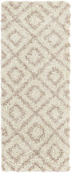 Lattice Loft Shag Collection Area Rug - Soho (Beige) Runner Beige Main