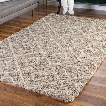 Trellis Haven Collection Area Rug - Soho (Light Brown)