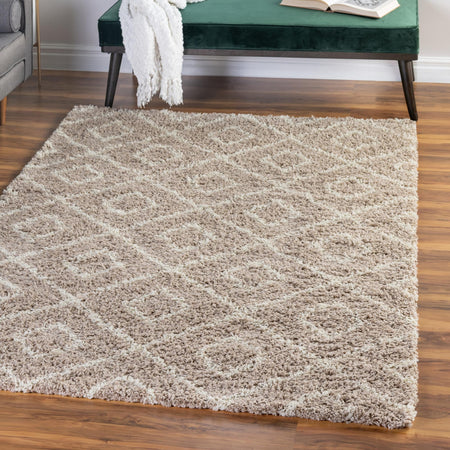 Trellis Haven Collection Area Rug - Soho (Light Brown)