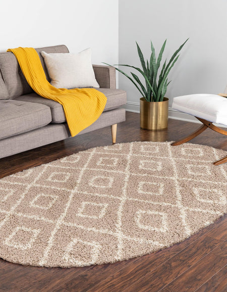 Trellis Haven Collection Area Rug - Soho (Light Brown)