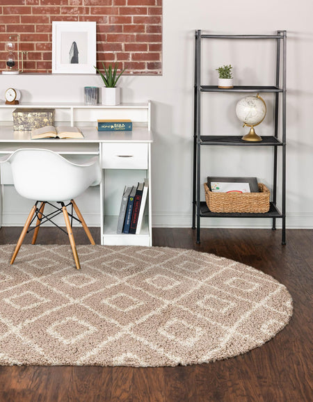 Trellis Haven Collection Area Rug - Soho (Light Brown)