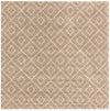 Lattice Loft Shag Collection Area Rug - Soho (Light Brown) Square Light Brown Main