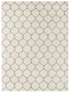 Lattice Loft Shag Collection Area Rug - Chelsea (Ivory) Rectangle Ivory Main