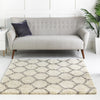 Lattice Loft Shag Collection Area Rug - Chelsea (Ivory) Square Ivory  lifestyle 3