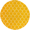 Lattice Loft Shag Collection Area Rug - Chelsea (Yellow) Round Yellow Main