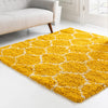 Lattice Loft Shag Collection Area Rug - Chelsea (Yellow) Square Yellow  lifestyle 13