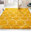 Lattice Loft Shag Collection Area Rug - Chelsea (Yellow) Square Yellow  lifestyle 14