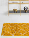 Lattice Loft Shag Collection Area Rug - Chelsea (Yellow) Runner Yellow  lifestyle 7