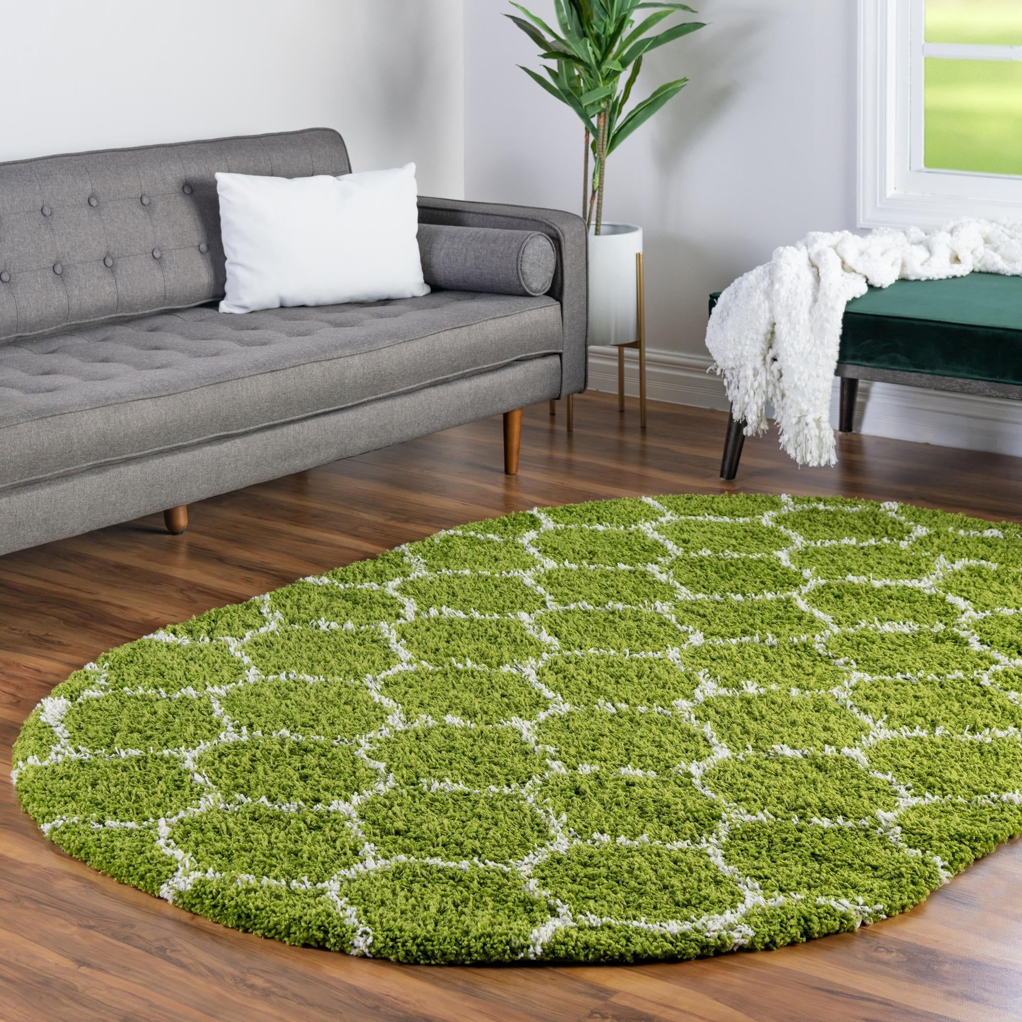 Trellis Haven Collection Area Rug - Chelsea (Green)