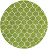 Lattice Loft Shag Collection Area Rug - Chelsea (Green) Round Green Main