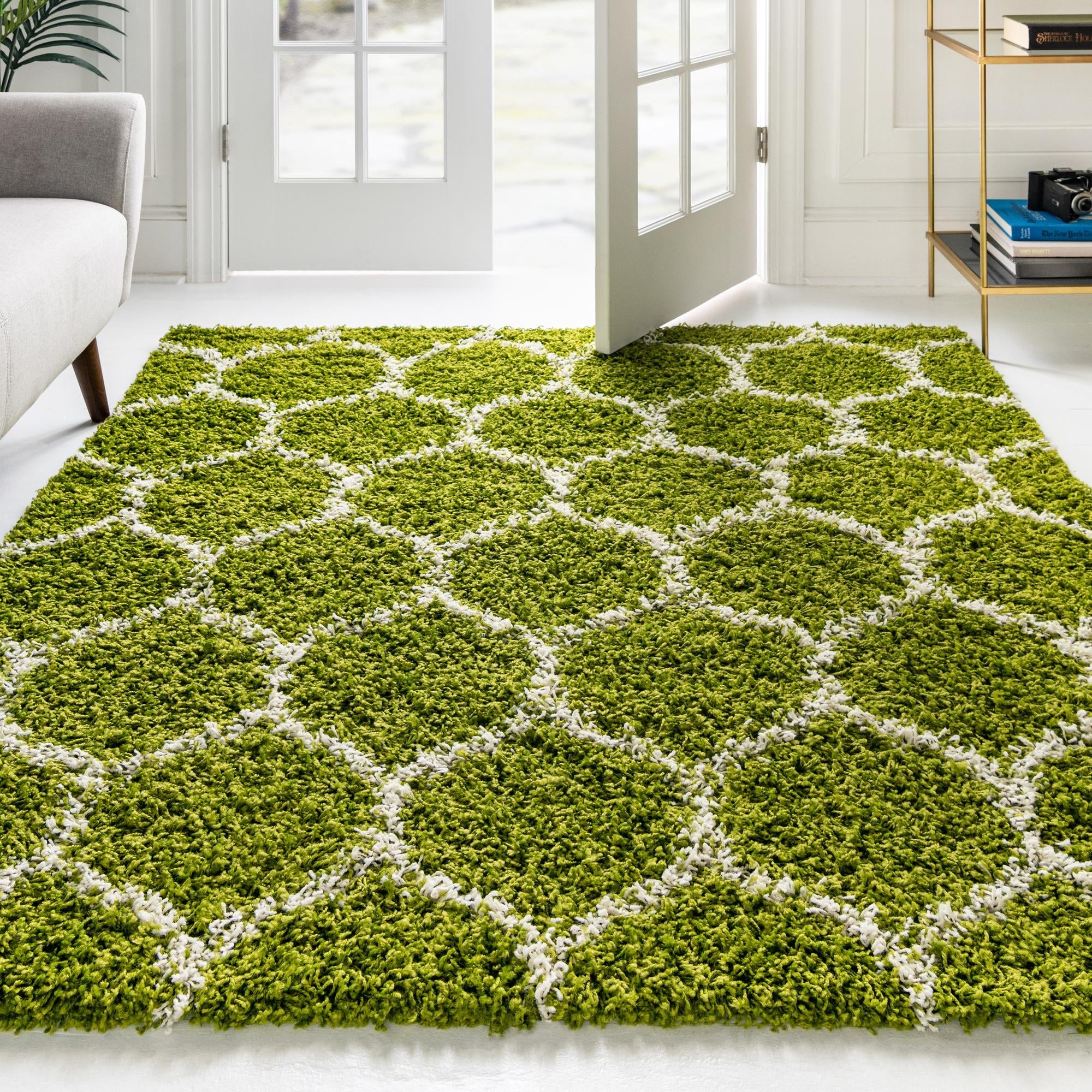 Trellis Haven Collection Area Rug - Chelsea (Green)