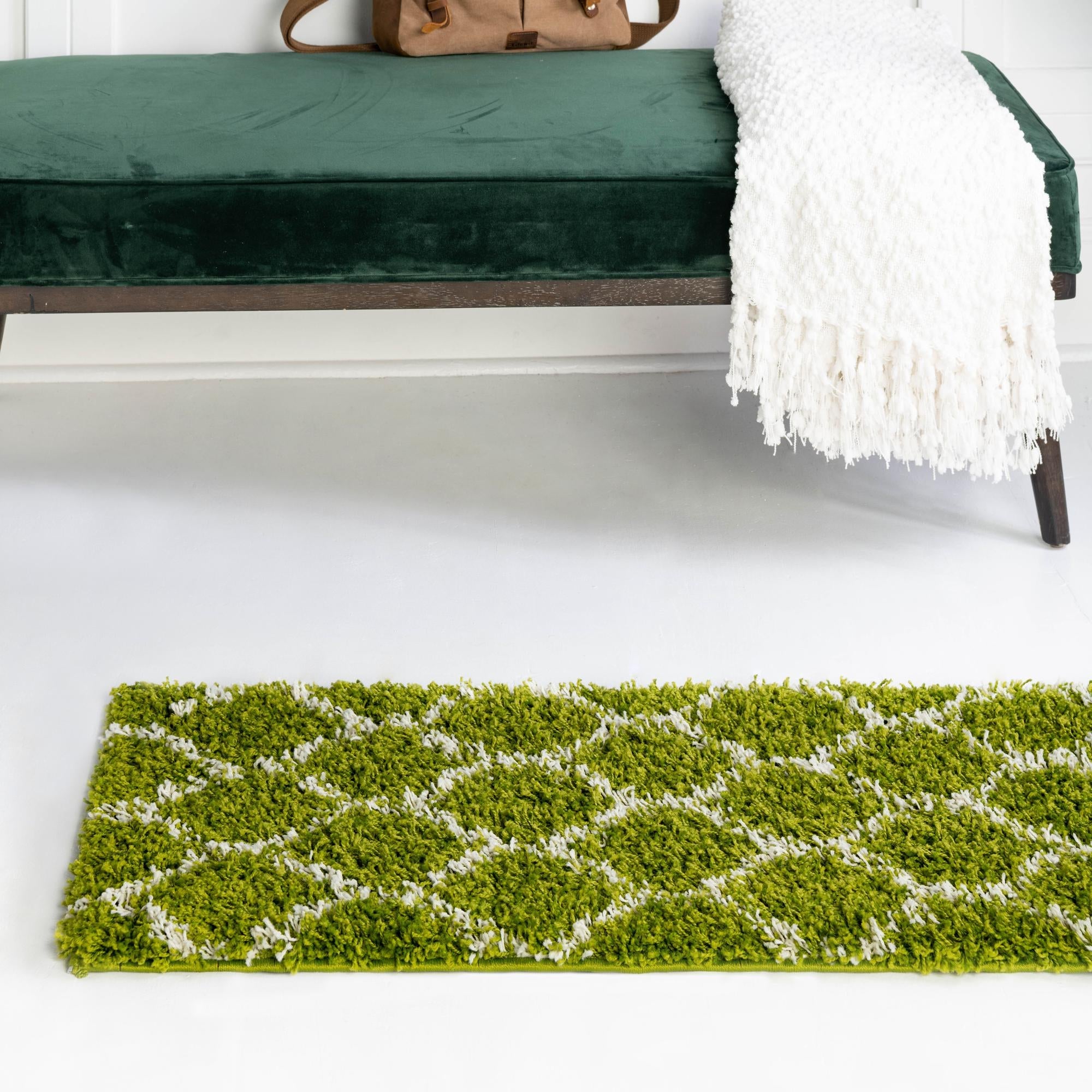 Trellis Haven Collection Area Rug - Chelsea (Green)