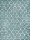 Lattice Loft Shag Collection Area Rug - Chelsea (Light Blue) Rectangle Light Blue Main