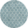 Lattice Loft Shag Collection Area Rug - Chelsea (Light Blue) Round Light Blue Main