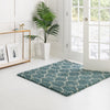 Lattice Loft Shag Collection Area Rug - Chelsea (Light Blue) Square Light Blue  lifestyle 14