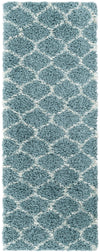 Lattice Loft Shag Collection Area Rug - Chelsea (Light Blue) Runner Light Blue Main