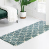 Lattice Loft Shag Collection Area Rug - Chelsea (Light Blue) Runner Light Blue  lifestyle 15