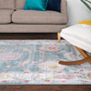 Arcadia Rugs Collection Area Rug - Eden (Gray and Blue) Rectangle Gray and Blue  lifestyle 10