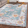 Arcadia Rugs Collection Area Rug - Eden (Gray and Blue) Rectangle Gray and Blue  lifestyle 11