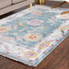 Arcadia Rugs Collection Area Rug - Eden (Gray and Blue) Rectangle Gray and Blue  lifestyle 12