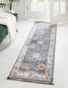 Arcadia Rugs Collection Area Rug - Eden (Gray and Blue) Runner Gray and Blue  lifestyle 22