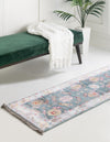 Arcadia Rugs Collection Area Rug - Eden (Gray and Blue) Runner Gray and Blue  lifestyle 27