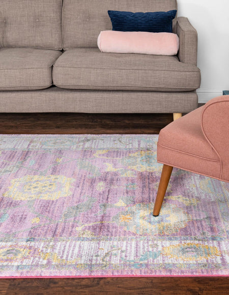 Arcadia Rugs Collection Area Rug - Eden (Pink)